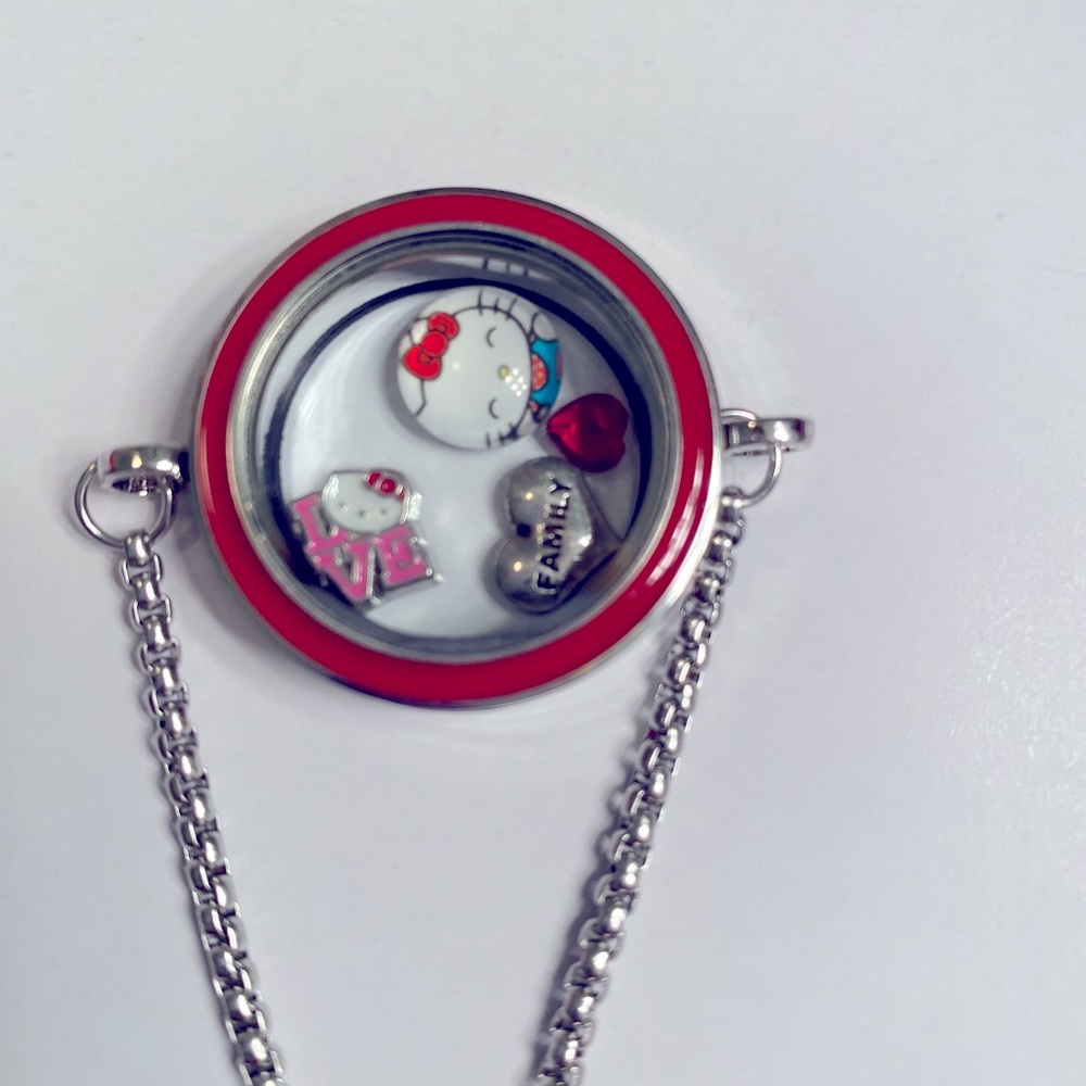 Hello Kitty Themed Floating Charm Bracelet